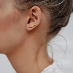 byBiehl® Danmark Guldøreringe<Pebbles Earclimbers