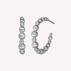 byBiehl® Danmark Sølvøreringe<Pebbles Hoops