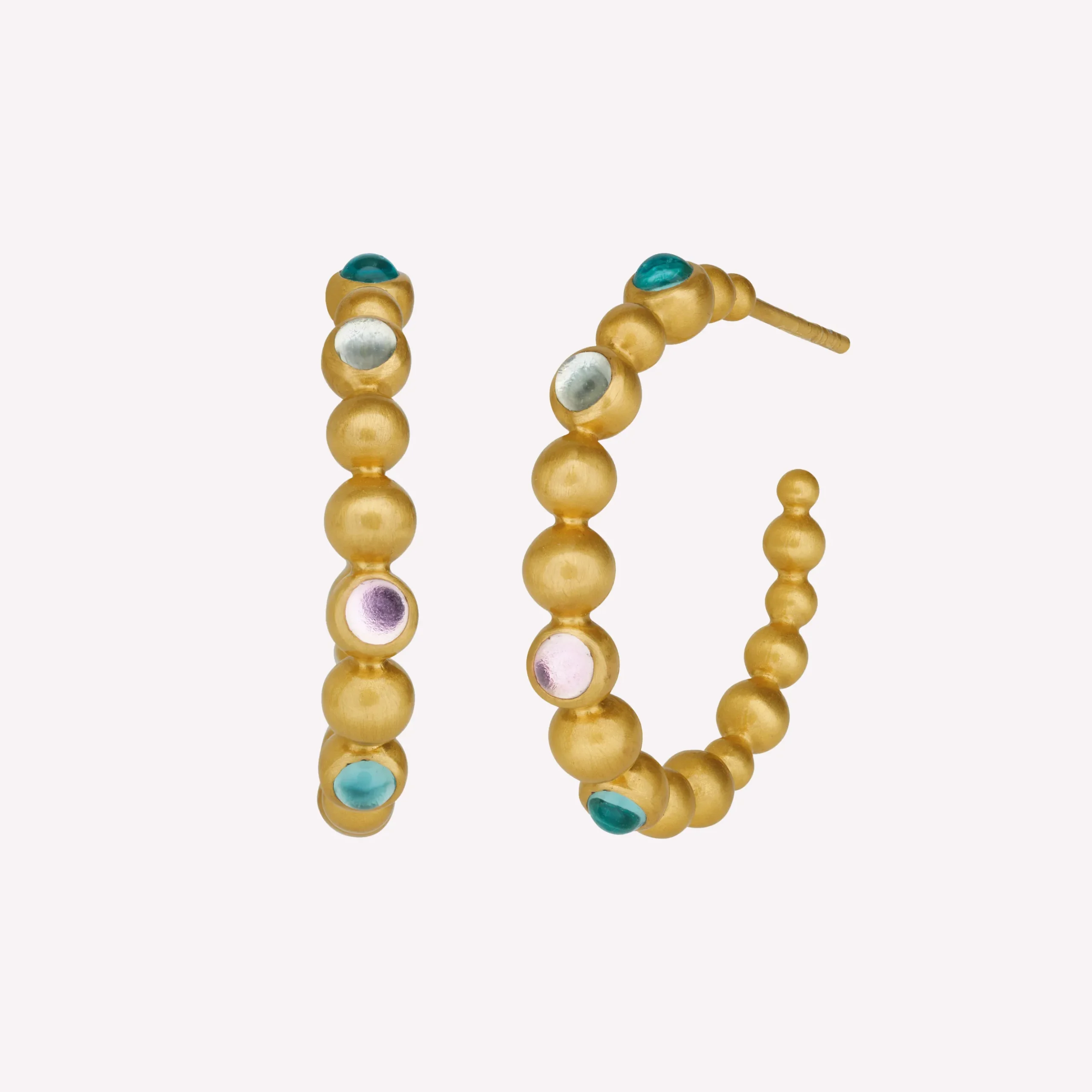 byBiehl® Danmark Guldøreringe|Hoops<Pebbles Hoops Colors
