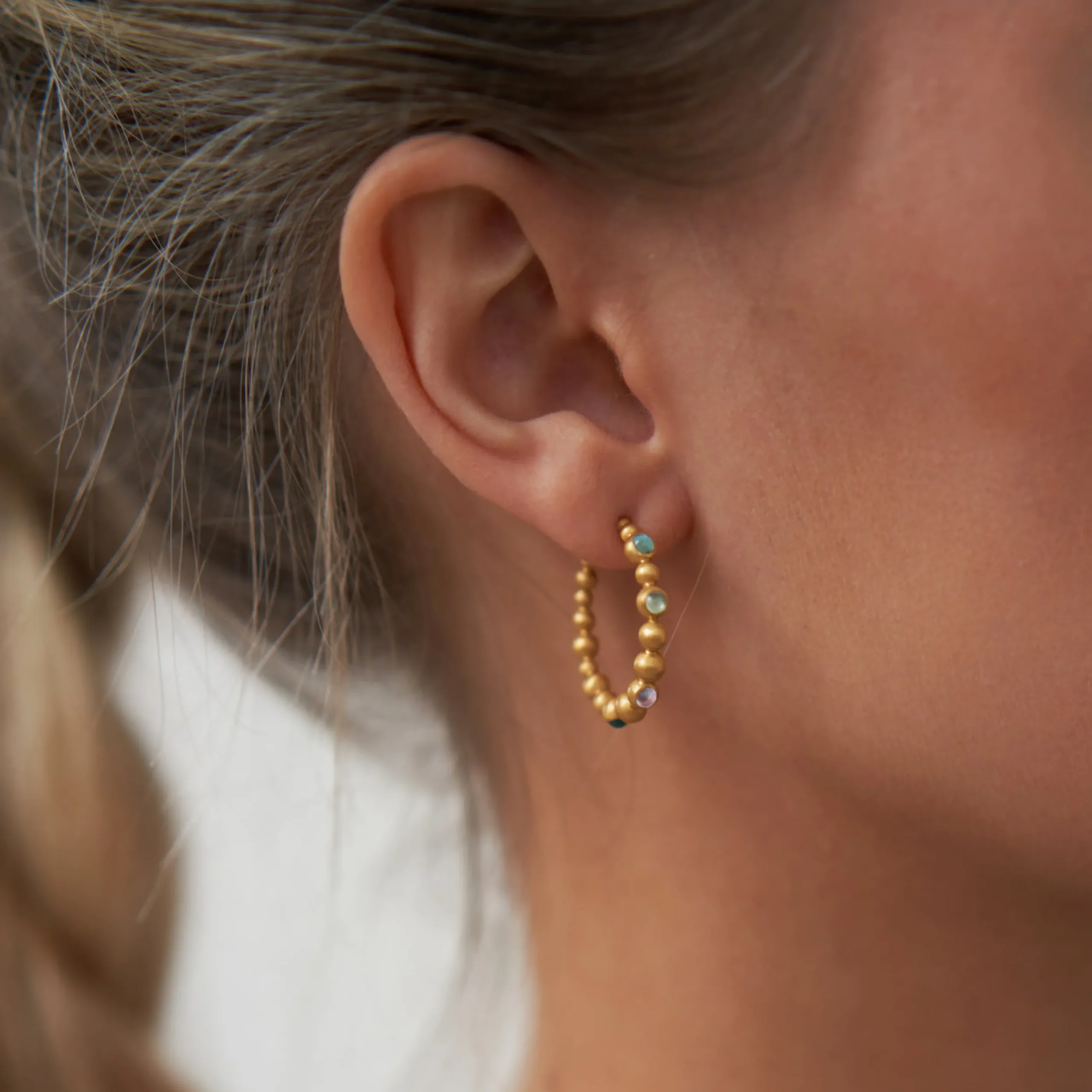 byBiehl® Danmark Guldøreringe|Hoops<Pebbles Hoops Colors