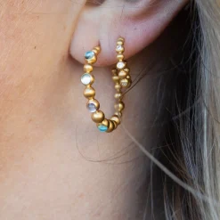 byBiehl® Danmark Guldøreringe|Hoops<Pebbles Hoops Colors