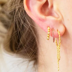 byBiehl® Danmark Guldøreringe<Pebbles Hoops Small