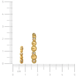 byBiehl® Danmark Guldøreringe<Pebbles Hoops Small