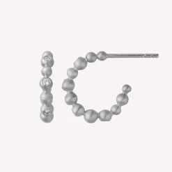 byBiehl® Danmark Sølvøreringe<Pebbles Hoops Small