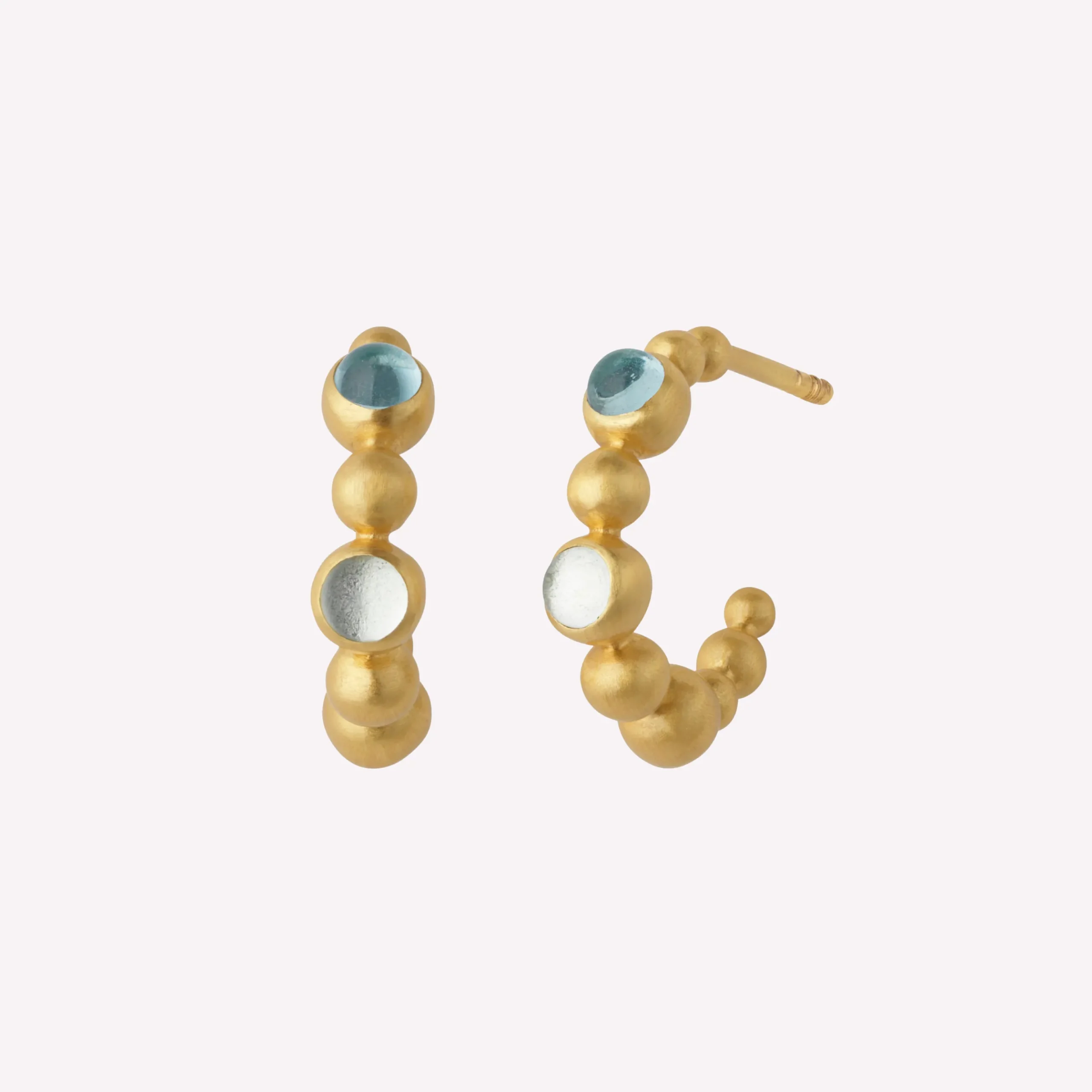 byBiehl® Danmark Guldøreringe<Pebbles Hoops Small Colors
