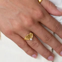 byBiehl® Danmark Perleringe|Guldringe<Poppy ring