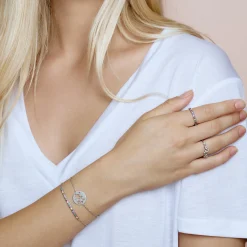 byBiehl® Danmark Sølvarmbånd<Rainbow Sparkle armbånd