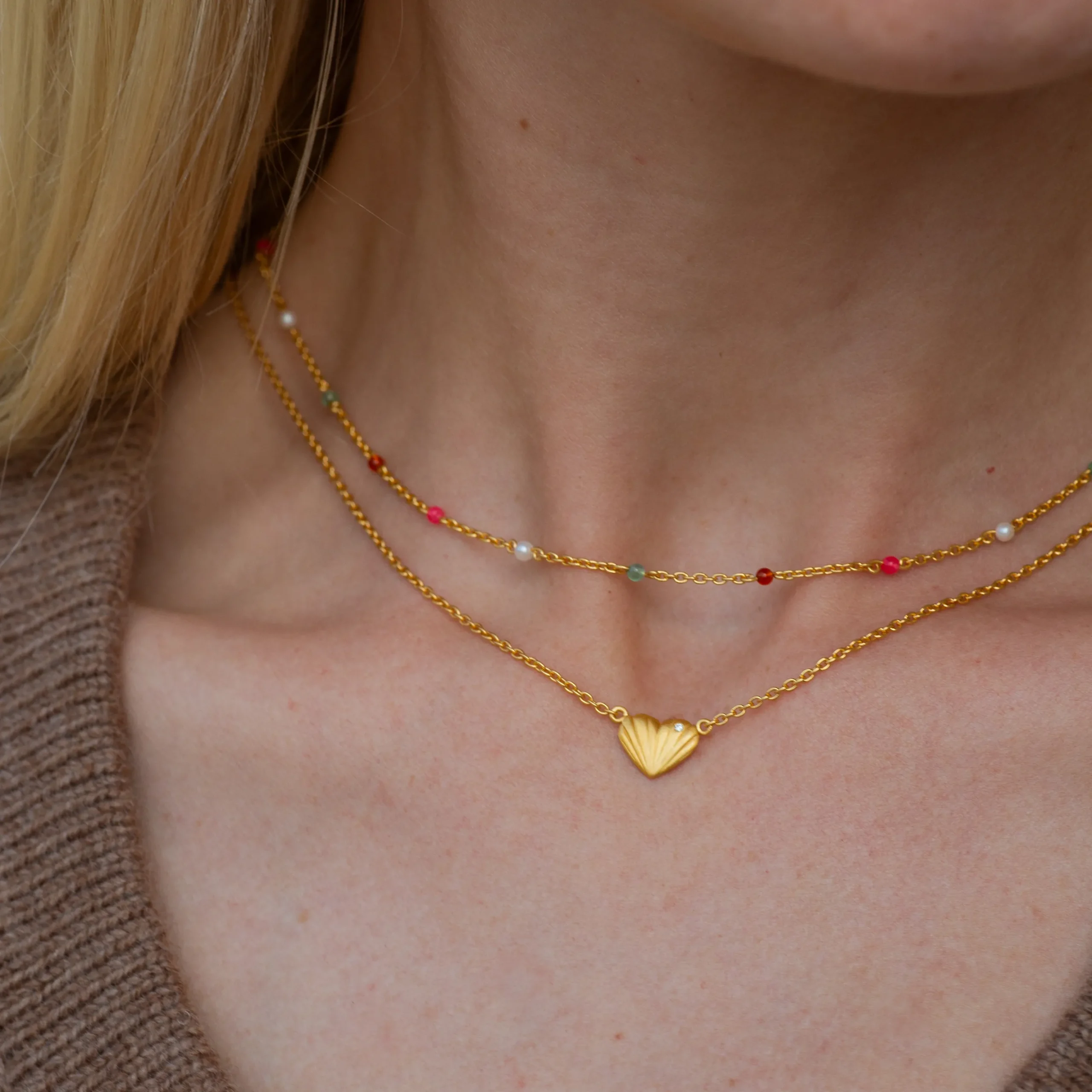 byBiehl® Danmark Perlehalskæder|Guldhalskæder<Scarlett Colors halskæde