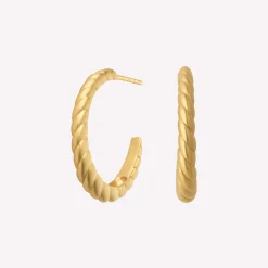 byBiehl® Danmark Guldøreringe<Seashell Hoops Large