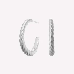 byBiehl® Danmark Sølvøreringe|Hoops<Seashell Hoops Large