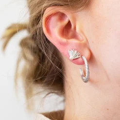 byBiehl® Danmark Sølvøreringe|Hoops<Seashell Hoops Large
