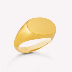 byBiehl® Danmark Guldringe<Signet Oval ring