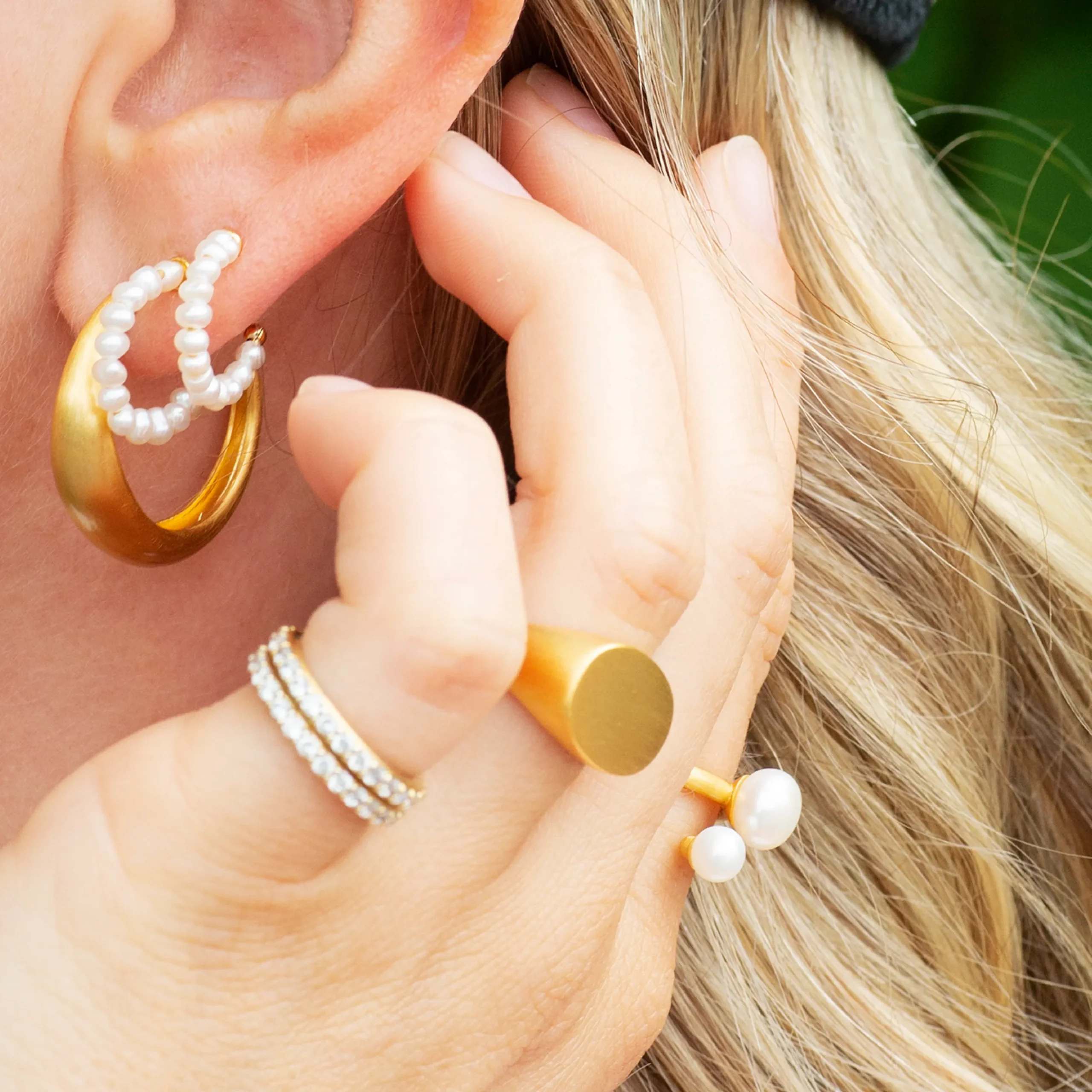 byBiehl® Danmark Guldringe<Signet Oval ring