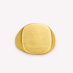 byBiehl® Danmark Guldringe<Signet Square ring