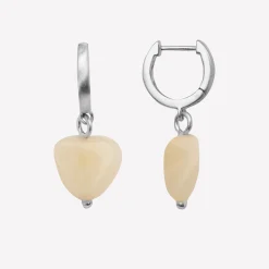 byBiehl® Danmark Sølvøreringe<Soft Heart Hoop Cream