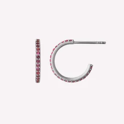 byBiehl® Danmark Sølvøreringe<Sparkle Hoops Mini Pink