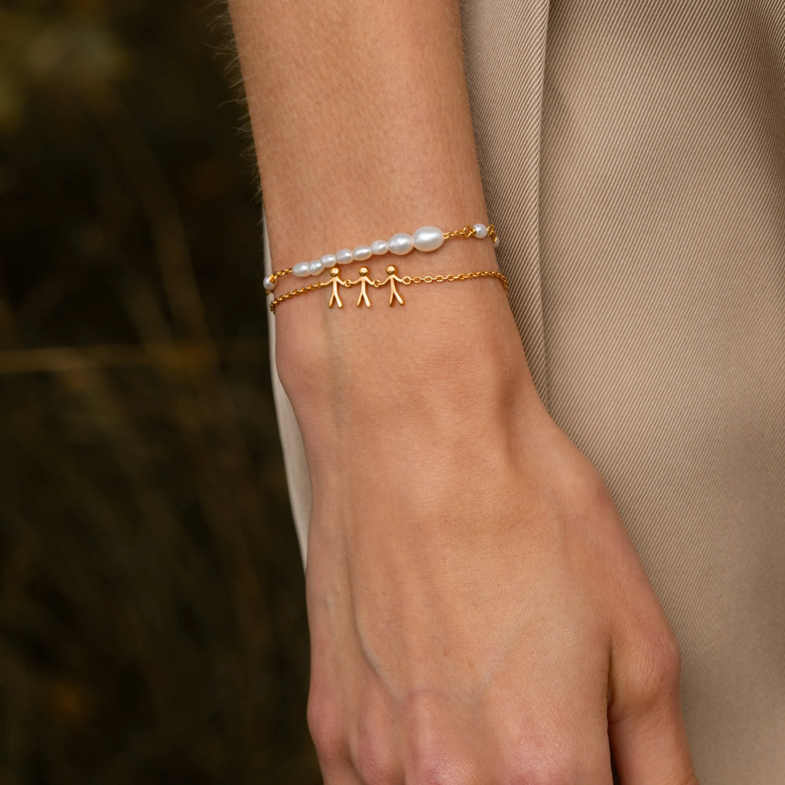 byBiehl® Danmark Guldarmbånd<Together Family 3 armbånd