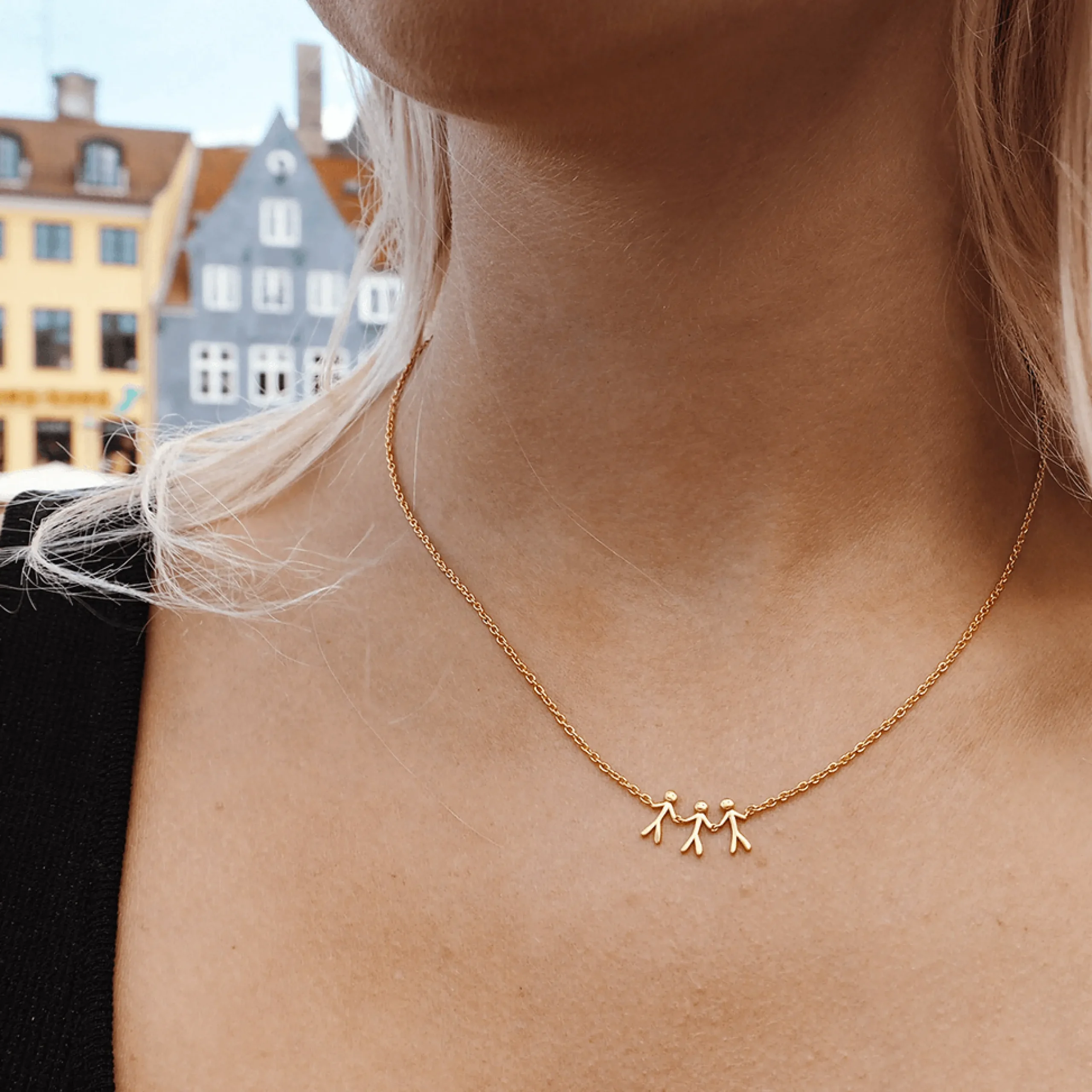 byBiehl® Danmark Guldhalskæder<Together Family 3 halskæde