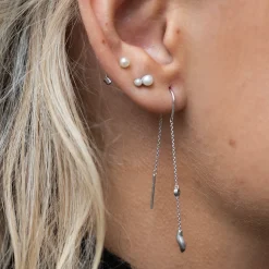 byBiehl® Danmark Sølvøreringe<Wave Dangling