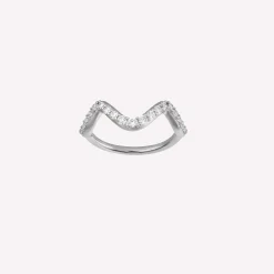 byBiehl® Danmark Sølvringe<Wave Sparkle Small ring